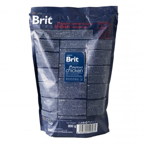 Корм сухий Brit Premium by Nature Cat Sterilised для стерилізованих котів з куркою 800 г Київ - фото 3