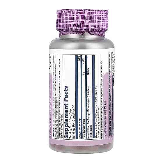 Красный апельсин Solaray Moro Red Orange 400 mg 30 вег капс Киев