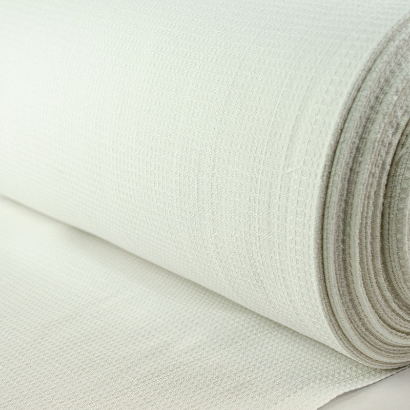 Ткань вафельная отбеленная плотность 180 г/м2, состав 100% хлопок, ширина 45 см, рулон 60 м Сумы - изображение 2