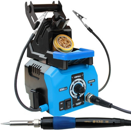 Паяльная станция YIHUA 936A-II, 34W (max 120W), 200-480°C, синяя Полтава - изображение 1