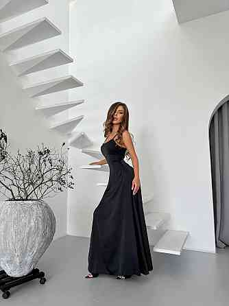 Жіноче святкове елегантне плаття з відкритою спинкою костюм Армані Чорний, 46/48 Одеса