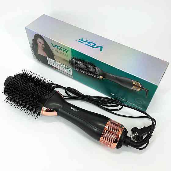 Електрична фен-щітка для гладкої зачіски VGR V-492, Фен для волосся від мережі, Фен з різними режимами NR-48 Івано-Франківськ