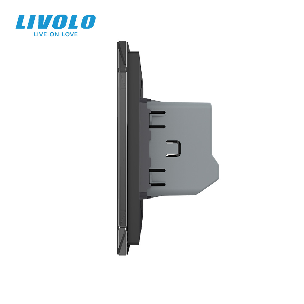 Сенсорна кнопка 1 сенсор 12/24V Livolo чорний скло (VL-C701CH-12) Коломыя - изображение 7