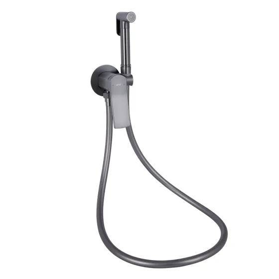 Набор для гигиенического душа Qtap Slavonice округлый QTSLA262GMB45916 Gunmetal Black PVD Киев