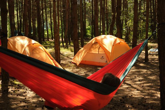 Гамак Naturehike одинарний NH21DC011, помаранчевий Киев - изображение 3
