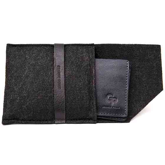 Портмоне из натуральной кожи GRANDE PELLE 11462 Черный Киев