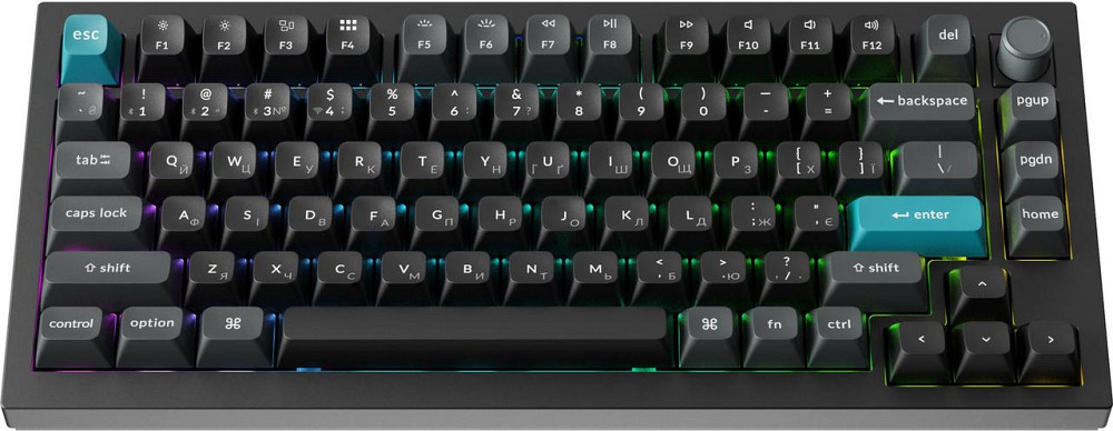 Клавіатура бездротова Keychron Q1 Ultra Keychron Red Switch Black RGB (Q1U-M1-UA) ( 25247 ) Харьков - изображение 2
