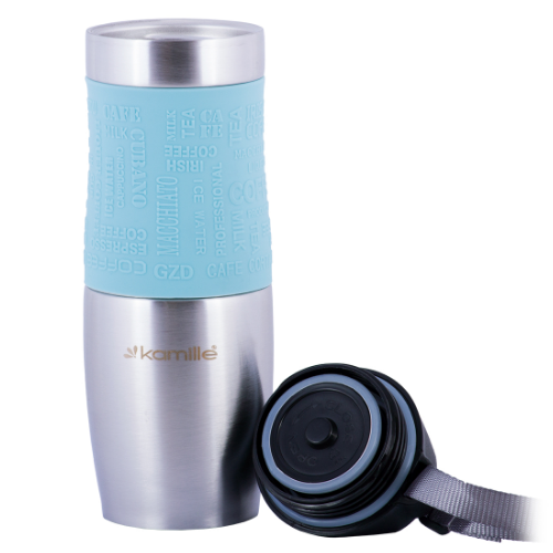 Термочашка 480мл нержавіюча сталь (мікс) KAMILLE 2051 Житомир - изображение 3