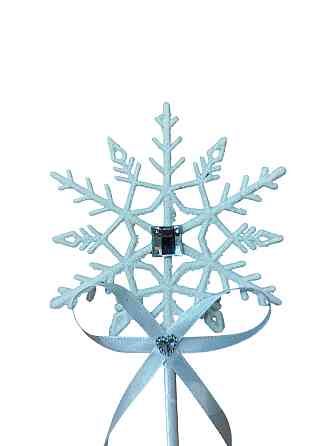Паличка для феї зі сніжинкою 43 см білий Київ