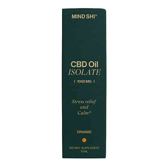 Канабідіол CBD Mind Shi CBD Oil Isolate 1000 mg 10 ml апельсин Київ