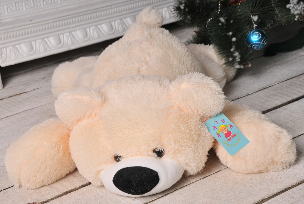 М'яка іграшка ведмідь Аліна Умка 100 см персиковий Київ - фото 3