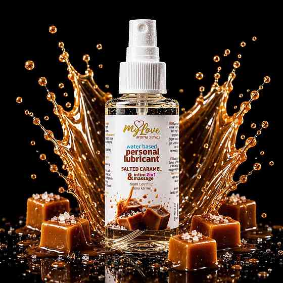 2в1 лубрикант та масажний гель - MyLove Aroma Series Intim&Massage Salted Caramel, 50 мл Sex Aura Київ