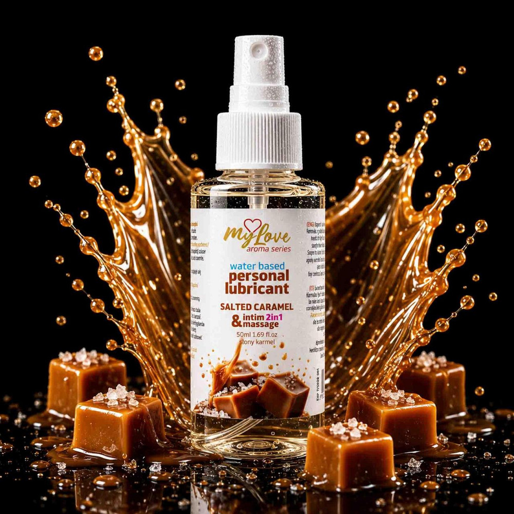 2в1 лубрикант та масажний гель - MyLove Aroma Series Intim&Massage Salted Caramel, 50 мл Sex Aura Київ - фото 2