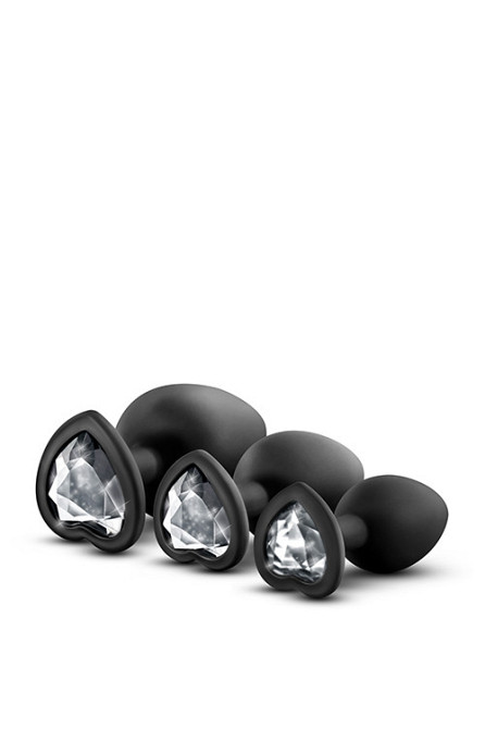 Набор анальных пробок LUXE BLING PLUGS TRAINING KIT WHITE GEMS Sex Aura Киев - изображение 1