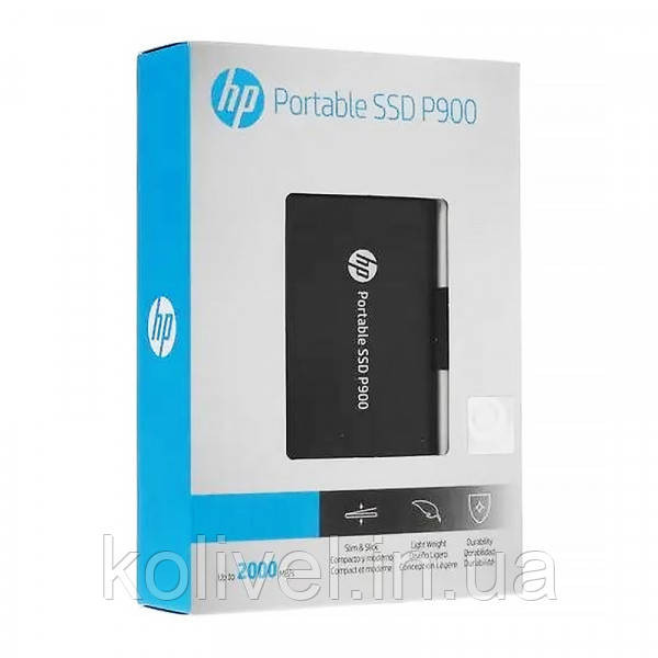 SSD external, USB 3.1 Gen2 Type-C 512Gb, HP P900, TLC, Black, чорний, Retail (7M690AA) Київ - фото 6