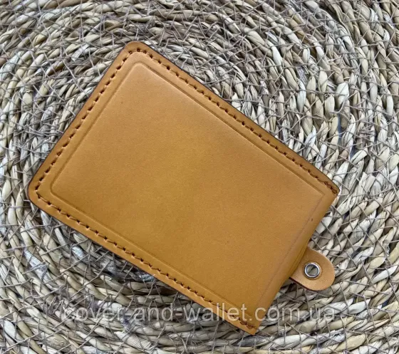 Обкладинка на посвідчення державна прикордонна служба під жетон на три відділення Puos Жовтий Київ