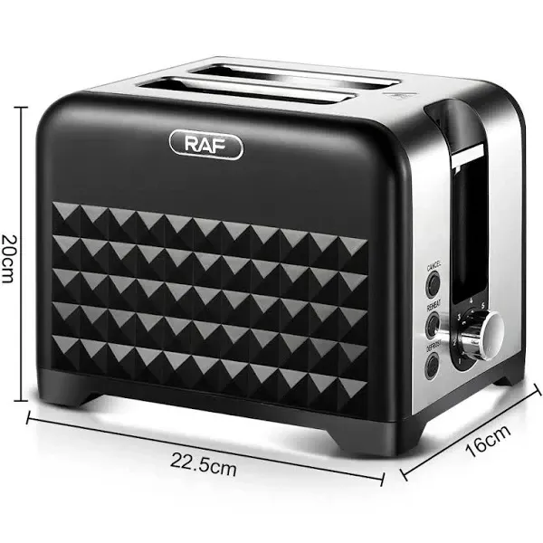 Тостер Domotec/RAF R-2101 930Вт на 2 скибочки, 7 ступенів прожарювання, знімний піддон. Розморожування та підігрів Одеса - фото 10