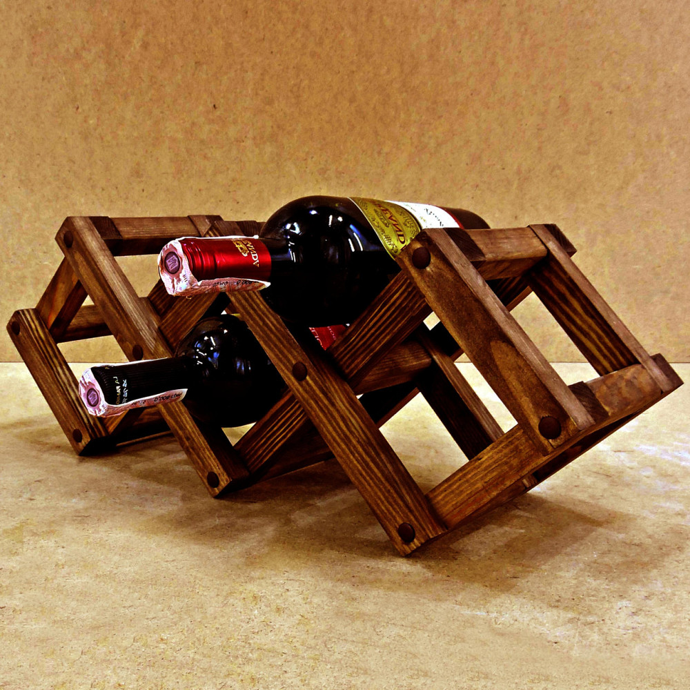 Настільна винна полиця "Ліліан 3" латте Миколаїв - фото 1