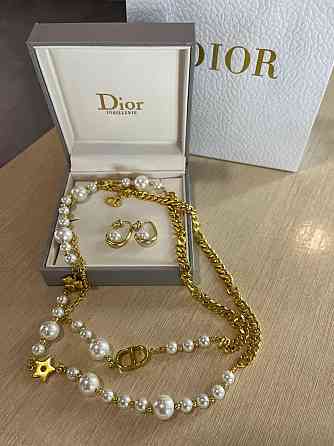Диор подвеска  с жемчугом и кулонами / Dior Одесса