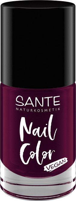 VEGAN-Лак для ногтей Nail Color 04 Plumtheory/Dark Purple SANTE 8 мл Киев - изображение 1