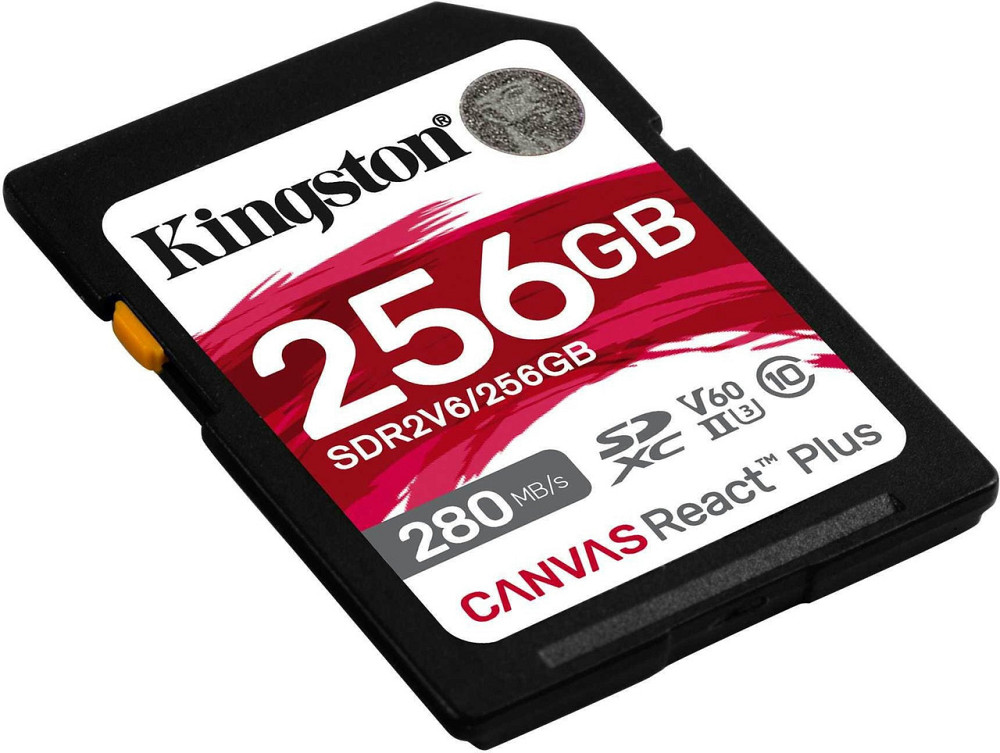 Картка пам'яті SDHC 256 GB UHS-II/U3 Class 10 Kingston Canvas React Plus V60 SD R280/W150MB/s (SDR2V6/256GB) Харьков - изображение 6