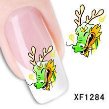 Дитячі наклейки на нігті "Динозаври" - розмір стікера 6*5см, інструкція по застосуванню є в описі товару Київ - фото 2