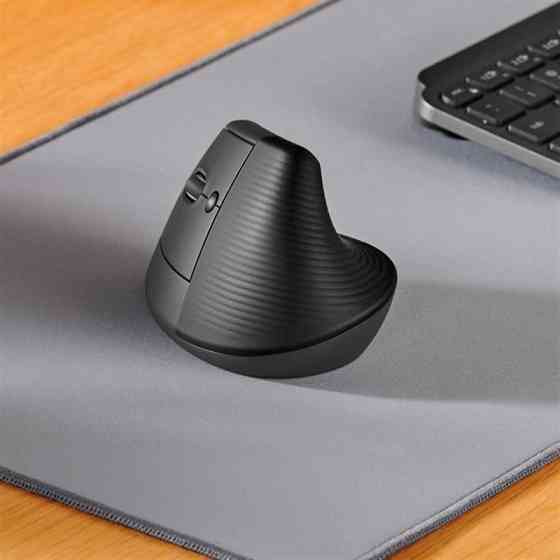 Миша бездротова Logitech Lift Vertical Ergonomic Graphite (910-006474) Сірий Харків