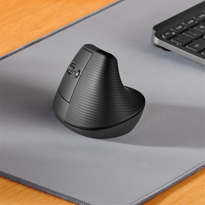 Миша бездротова Logitech Lift Vertical Ergonomic Graphite (910-006474) Сірий Харьков - изображение 3