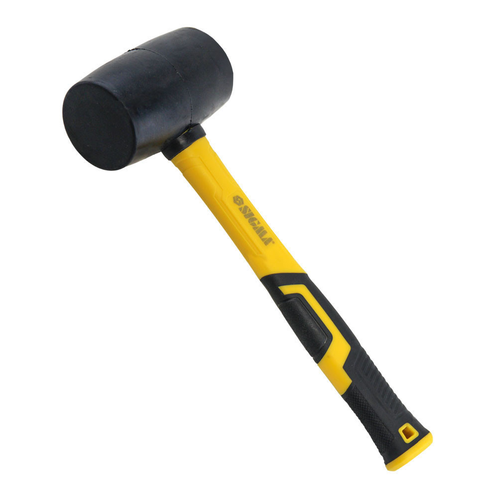 Киянка гумова чорна 450 г фібергласова ручка SIGMA (4317361) Київ - фото 2
