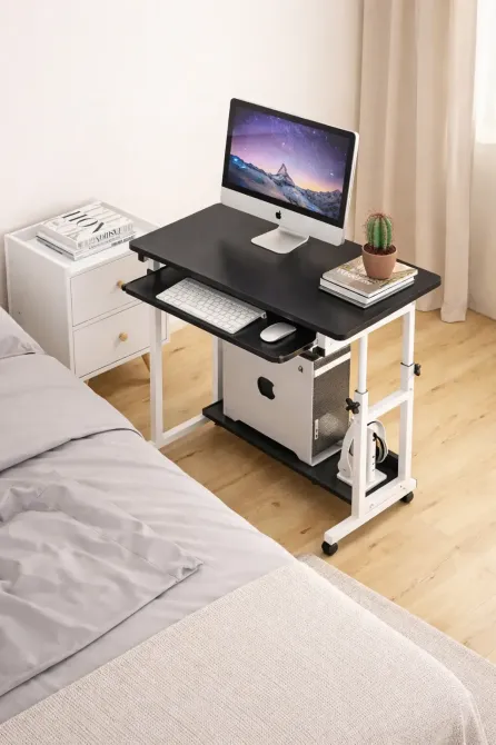 Передвижной компьютерный стол DASH-1845 80х45х69-85 см Чёрный Коломыя - изображение 1