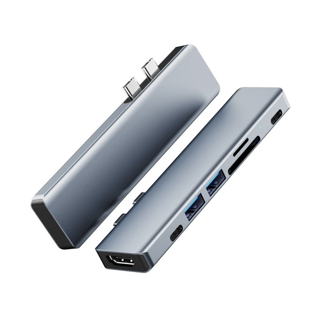 Концентратор USB Хаб 7 в 1 Vothoon VT0307A для MacBook Pro Луцьк - фото 1