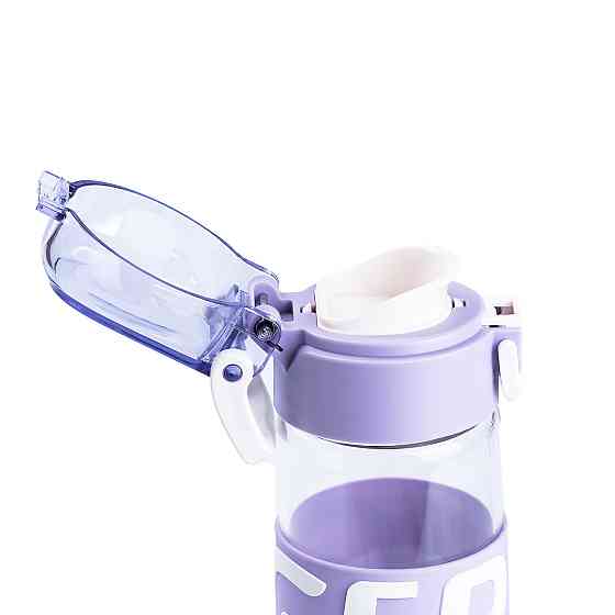 Бутылка для воды 460 мл стеклянная с пластиковой крышкой Фиолетовый HP17299V Киев
