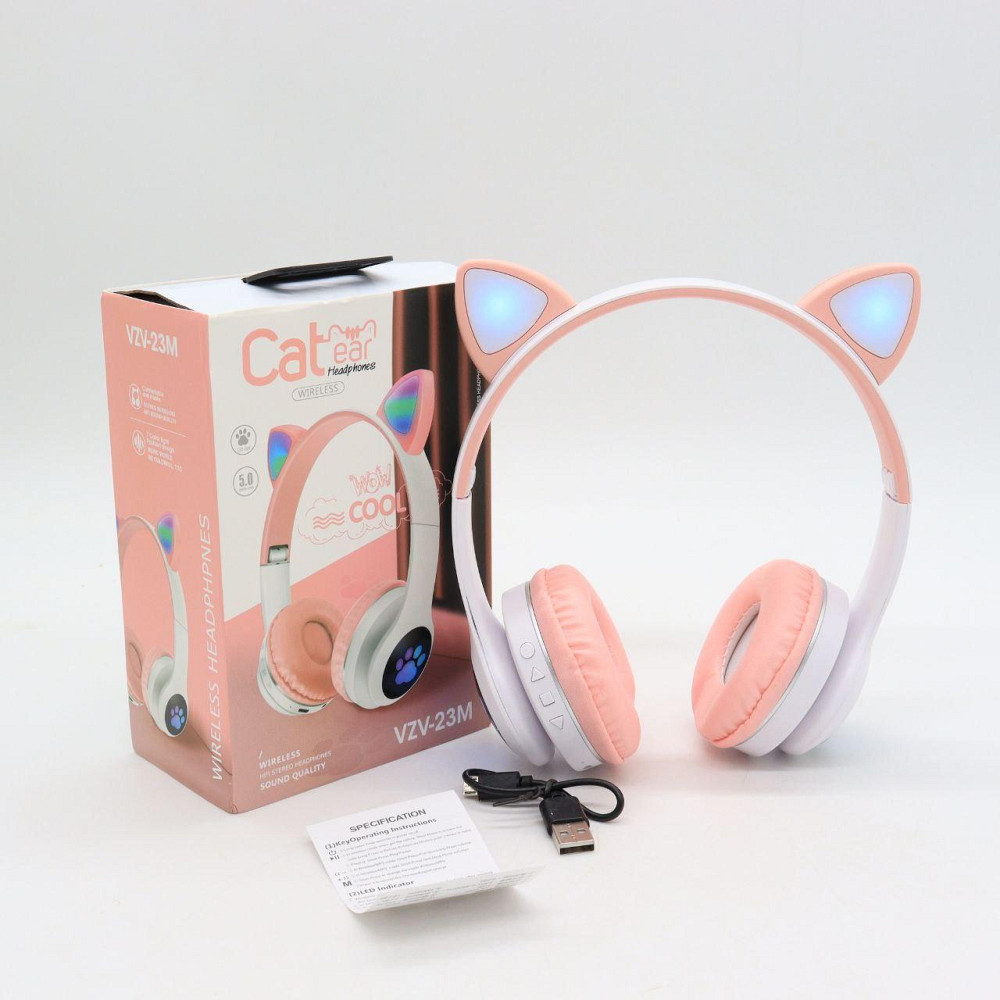 Беспроводные наушники с кошачьими ушками и подсветкой,VZV-23M SBR Киев - изображение 10