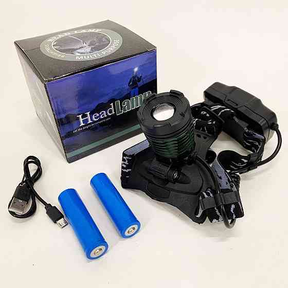 Наголовний ліхтар Police, Налобний ліхтар для автомеханіка, на голову для ЗСУ Ліхтарик на лоб SH-82 Львів