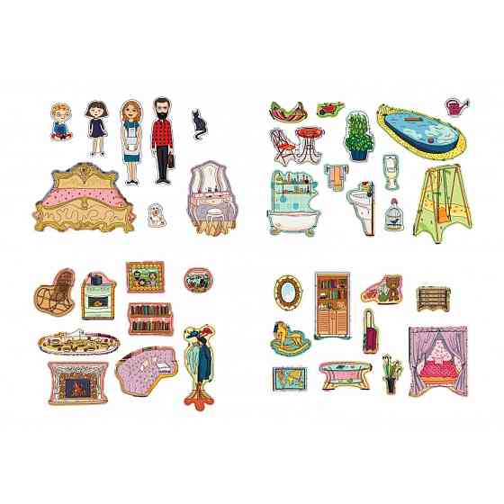 Детская игра с многоразовыми наклейками 