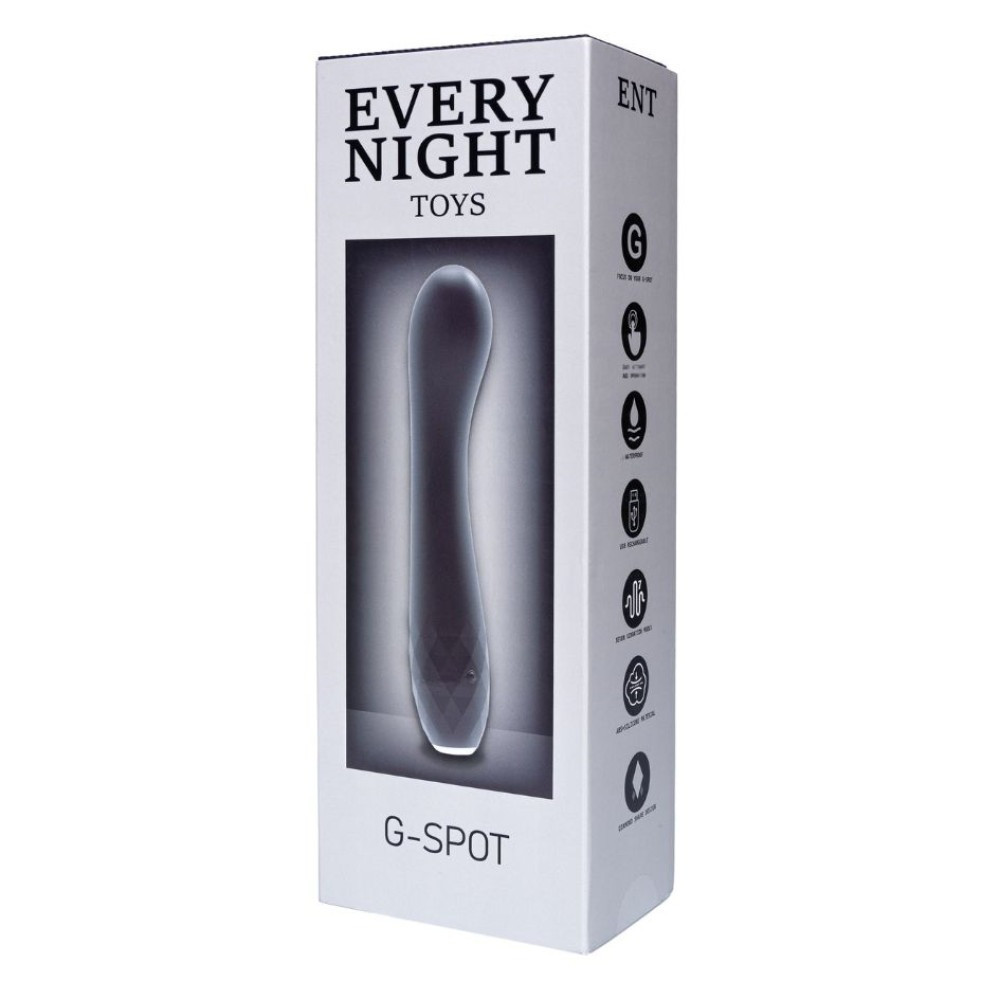 Вибратор для точки G с подсветкой Every Night Toys, черный Sex Aura Киев - изображение 4