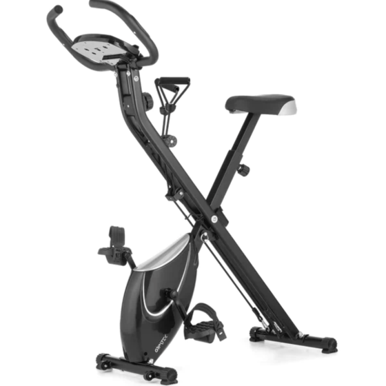 Велотренажер Gymtek FX600 магнітний складний з еспандерами срібний Київ