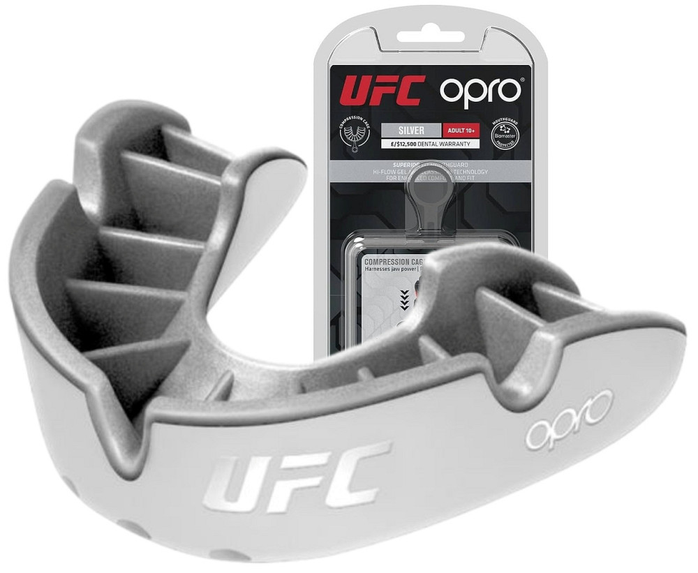 Капа OPRO Silver UFC доросла (вік 11+) White/Silver (ufc.102514003) Каменское - изображение 1