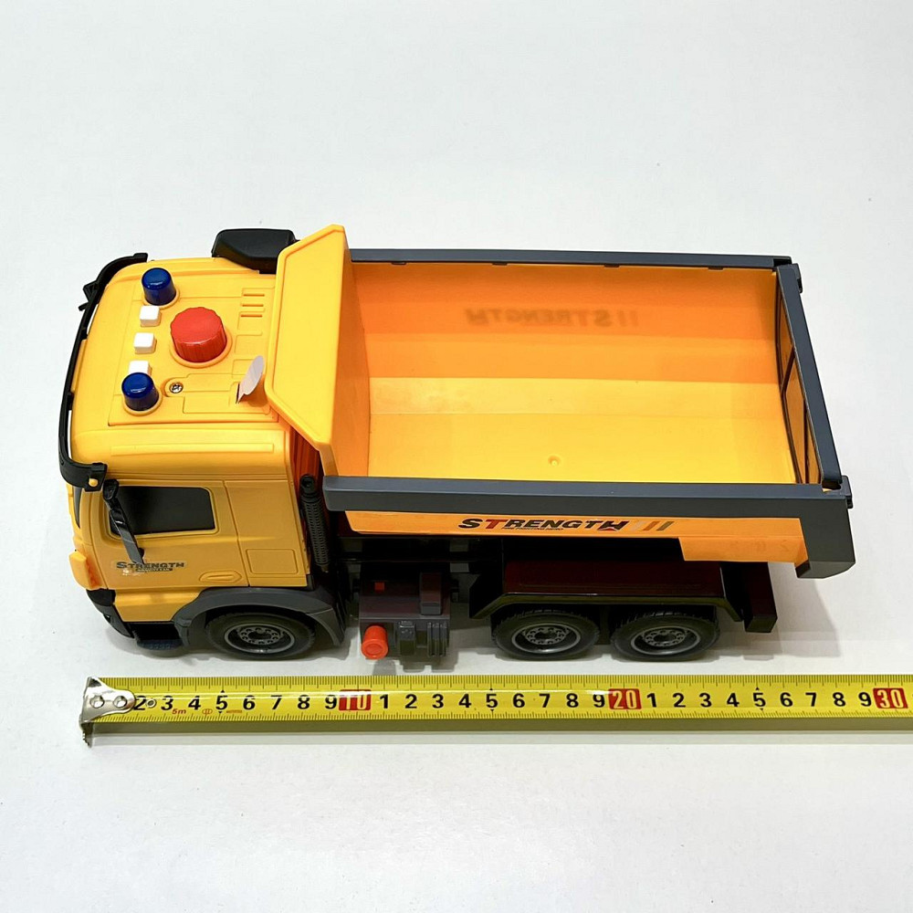 Спецтехніка машинка Самоскид світло звук інерційний механізм рухомий кузов Жовтий (687-54C) Чернігів - фото 7