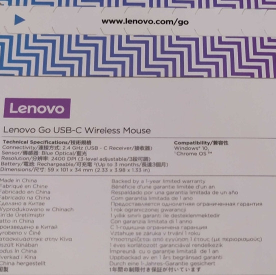 Мышь Lenovo Go USB-C Wireless Grey Киев - изображение 2
