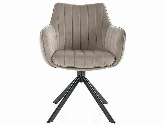 Стілець AZALIA VELVET чорний каркас/темний беж BL.40 Киев