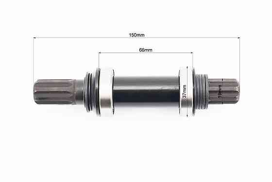 Каретка "шліци BMX 8T-19мм" 150мм, 2 пром-підшипники (19*37*9), KL-06D (Spanish Type) Київ