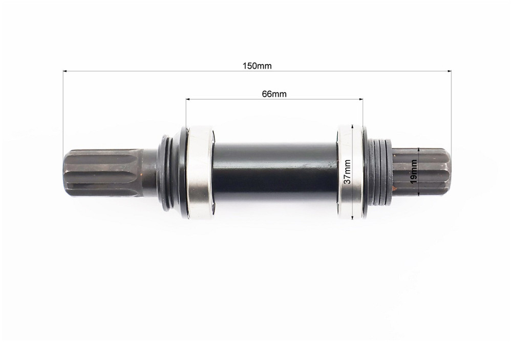 Каретка "шліци BMX 8T-19мм" 150мм, 2 пром-підшипники (19*37*9), KL-06D (Spanish Type) Київ - фото 2