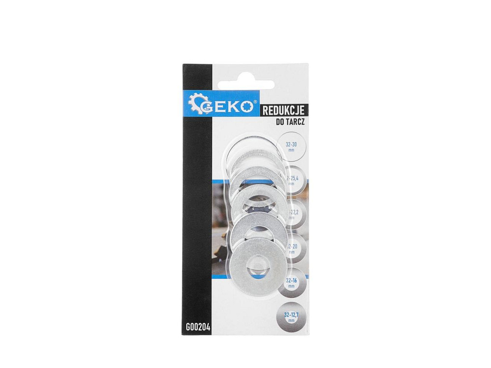 Кільця рудукційні (перехідні) "GeKo" пили дискової з 25,4 на (22,2; 20,0; 16,0; 12,7) комплект 4 шт. Київ - фото 1