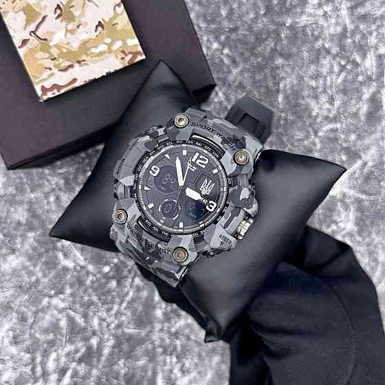 Patriot 006CMGYUASI Тризуб срібло Сірий камуфляж + Коробка. SBR Київ