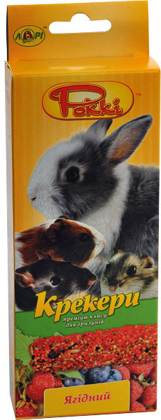 Корм для грызунов Рокки ягодный крекер лакомство для грызунов премиум класса (2 шт х 50 г), Лори Винница - изображение 2