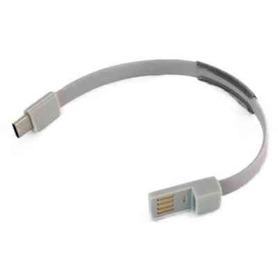 Дата кабель USB 2.0 AM to Type-C 0.2m grey Extradigital (KBU1779) Винница