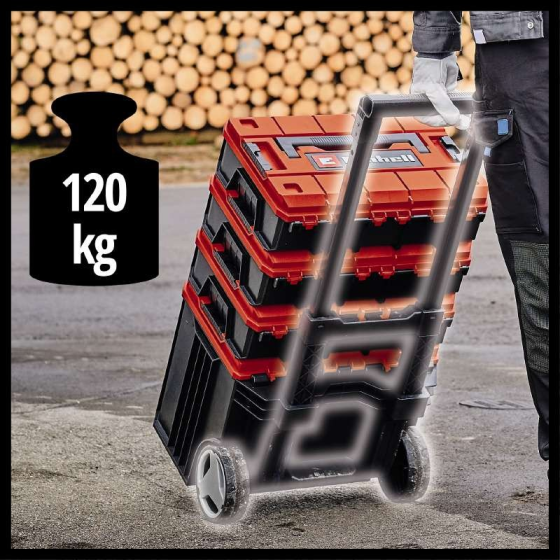 Якісний пластиковий кейс Einhell E-Case Tower : навантаження до 120 кг (4540015) Київ