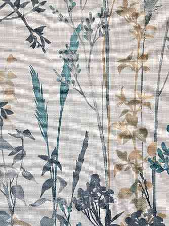 Винілові на флізелін Eristmann Casyal Chic 1.06x10 листя рослини бірюзові сірі на білому 10258-18 Київ