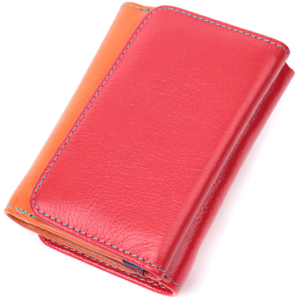 Яркий кошелек для девушек из натуральной кожи ST Leather 22498 Разноцветный Киев - изображение 2